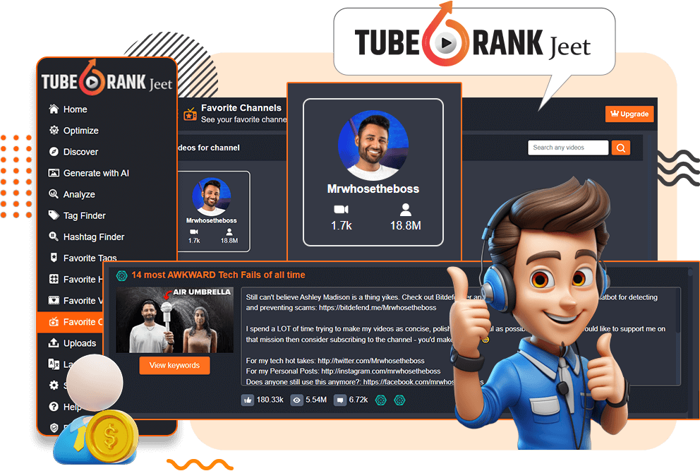 tube rank jeet ai features